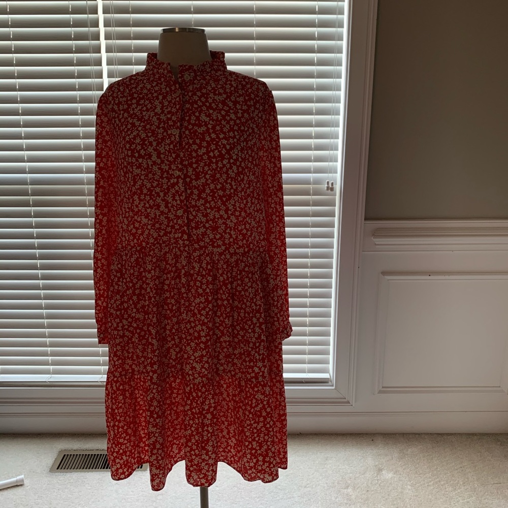 Jcrew Short Peasant Dress Size Large